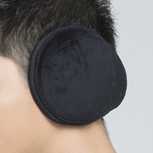 Cozy Design - Orejeras de punto ajustables de invierno para mujer - Negro - Talla única Cozy Design - Orejeras de punto ajustables de invierno para mujer - Negro - Talla única
