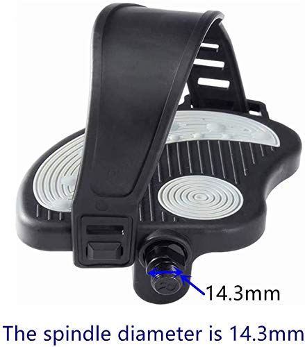 COZYROOMY Pedales de Bicicleta Estática con Correa Ajustable para Pedales de Bicicleta Estática de Interior para husillos de 9/16 Pulgadas 6 Meses de Garantía COZYROOMY Pedales de Bicicleta Estática con Correa Ajustable para Pedales de Bicicleta Estática de Interior para husillos de 9/16 Pulgadas 6 Meses de Garantía