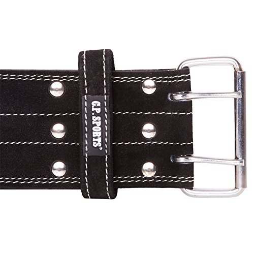 C.P. Sports Powerlifting - Cinturón de entrenamiento, cinturón para levantamiento de pesas, cinturón de fitness (negro, L = 88-114 cm) C.P. Sports Powerlifting - Cinturón de entrenamiento, cinturón para levantamiento de pesas, cinturón de fitness (negro, L = 88-114 cm)