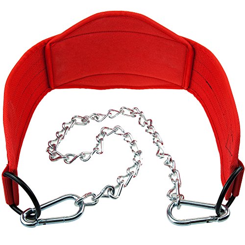 C.P. Sports Trainings Dip - Cinturón para dip (cadena larga, talla única), color negro o rojo C.P. Sports Trainings Dip - Cinturón para dip (cadena larga, talla única), color negro o rojo