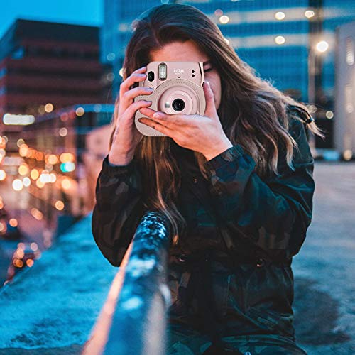 Cpano PU Funda de Cuero para cámara para Fujifilm Instax Mini 11 Cámara instantánea con Correa y Bolsillo Ajustables. (Rosa) Cpano PU Funda de Cuero para cámara para Fujifilm Instax Mini 11 Cámara instantánea con Correa y Bolsillo Ajustables. (Rosa)
