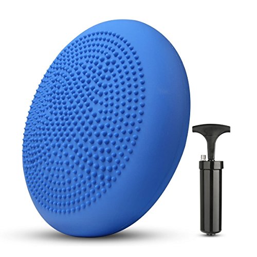CPOKOH Cojin Equilibrio, Cojines de Equilibrio Usado para Entrenamiento del/Balance Rehabilitación/Ejercicios de Espalda/Gimnasio/Yoga/Cojín. (35cm,Azul) CPOKOH Cojin Equilibrio, Cojines de Equilibrio Usado para Entrenamiento del/Balance Rehabilitación/Ejercicios de Espalda/Gimnasio/Yoga/Cojín. (35cm,Azul)