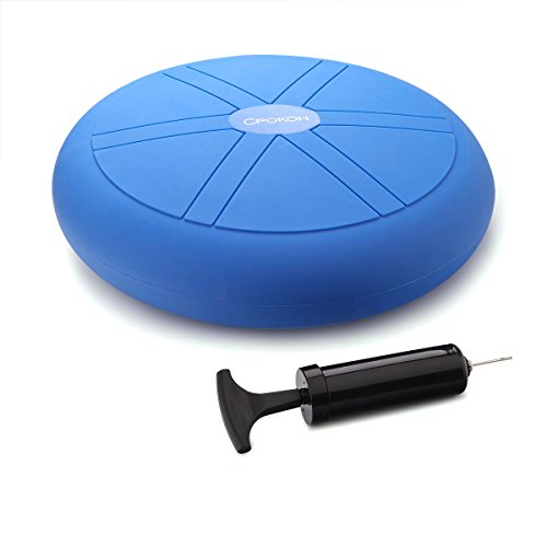 CPOKOH Cojin Equilibrio, Cojines de Equilibrio Usado para Entrenamiento del/Balance Rehabilitación/Ejercicios de Espalda/Gimnasio/Yoga/Cojín. (35cm,Azul) CPOKOH Cojin Equilibrio, Cojines de Equilibrio Usado para Entrenamiento del/Balance Rehabilitación/Ejercicios de Espalda/Gimnasio/Yoga/Cojín. (35cm,Azul)