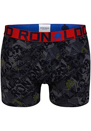 CR7 Cristiano Ronaldo - Boys - Bóxers Ajustados para niños - Pack de 2 - Gris/Combinación (524) - tamaño 116/128 (4-6 años) (CR7-JBS-8400-51-524-116/128) CR7 Cristiano Ronaldo - Boys - Bóxers Ajustados para niños - Pack de 2 - Gris/Combinación (524) - tamaño 116/128 (4-6 años) (CR7-JBS-8400-51-524-116/128)