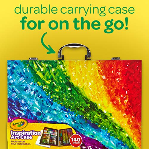 Crayola Inspiration art case - Kit de manualidades para niños (Lápiz de color, Lápiz, Rotulador), 140 piezas , Modelos/colores Surtidos, 1 Unidad