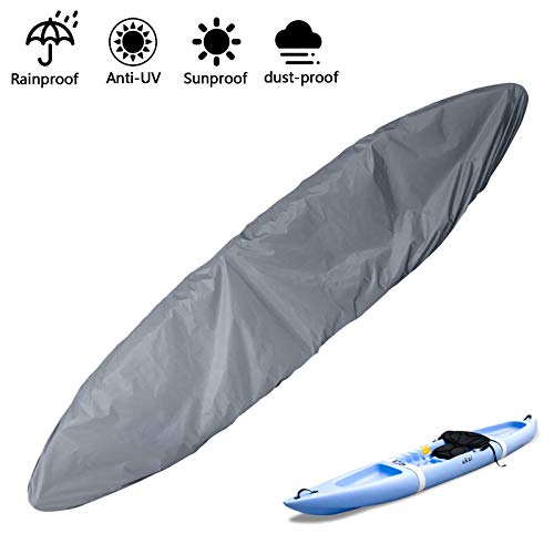 Create Idea Funda para canoa, profesional, universal, para kayak, impermeable, resistente a los rayos UV, protección contra el polvo, para 4,1 – 4,5 m