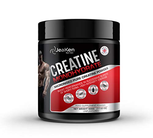 CREATINA MONOHIDRATADA EN POLVO - Proteinas Para Aumentar Masa Muscular - Creatina Monohidrato Micronizada 100% Pura Vegan Protein Powder- 500g de Suplementos Para Ganar Masa Muscular y Para Engordar