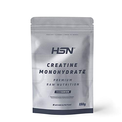 Creatina Monohidrato Micronizada en Polvo de HSN | Aumenta tu Rendimiento Deportivo, tu Energía y tu Masa Muscular, Retrasa la fatiga | Vegano, Sin Gluten, Sin Lactosa, 150 gr