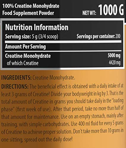 Creatine Monohydrate 1000g Creatine Monohydrate 1000g