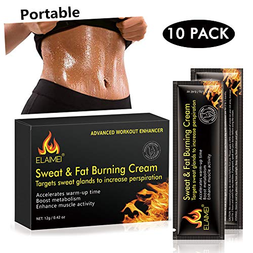 Crema caliente, Abs Extreme 4D Liposuction Body Slim Cream, Anti celulitis Abdomen Cuerpo orgánico natural Tratamiento adelgazante para moldear la cintura, Abdomen y glúteos (10 unidades/caja)