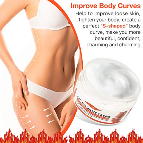 Crema caliente, Crema para adelgazar y reafirmar la celulitis extrema, Crema natural para el tratamiento de la celulitis para muslos, piernas, abdomen, brazos y glúteos, para esculpir el cuerpo