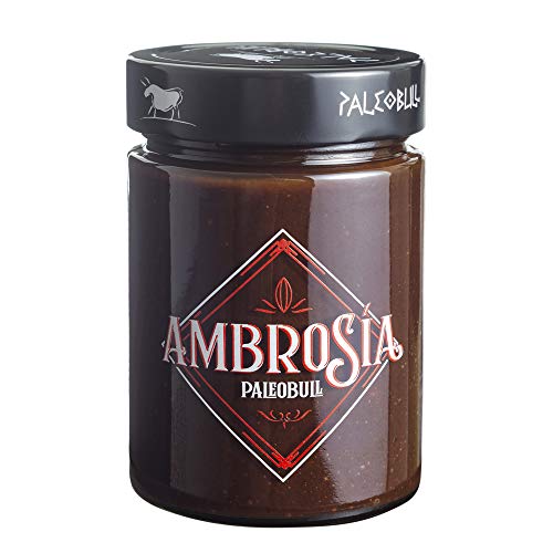 Crema de Cacao y Avellanas Saludable Ambrosía - Sin Azúcar Añadido, Sin Edulcorantes, Sin Stevia, Sin Aceite de Palma, Sin Aceite de Girasol, Con AOVE y Más del 25% de Avellanas - 300 g