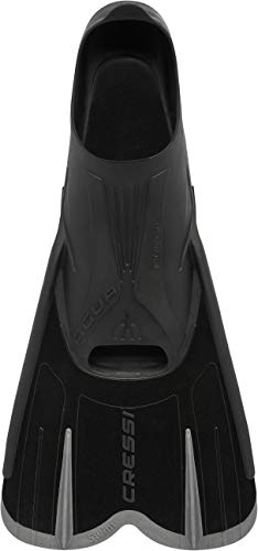 Cressi Agua Short Aletas de Snorkeling, Unisex Adulto, Negro/Plata, 43/44 Cressi Agua Short Aletas de Snorkeling, Unisex Adulto, Negro/Plata, 43/44
