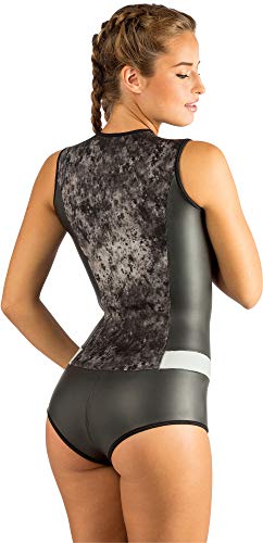 Cressi Diva Traje de Neopreno para Mujer, Negro/Mimetic, M/3