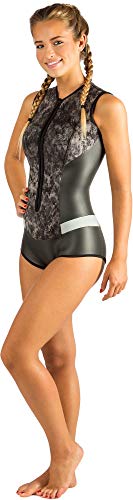 Cressi Diva Traje de Neopreno para Mujer, Negro/Mimetic, M/3