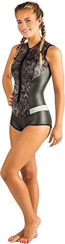 Cressi Diva Traje de Neopreno para Mujer, Negro/Mimetic, M/3