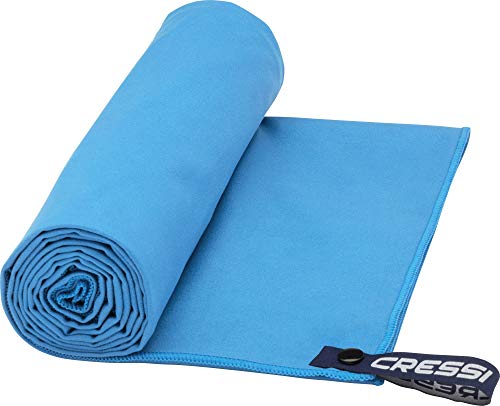 Cressi Microfibre Fast Drying Toalla de Sport, Unisex Adulto, Negro, 60x120cm