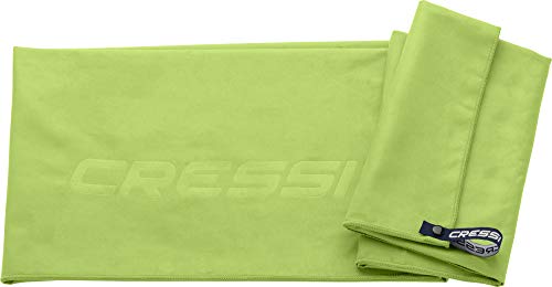 Cressi Microfibre Fast Drying Toalla de Sport, Unisex Adulto, Verde, 60x120cm