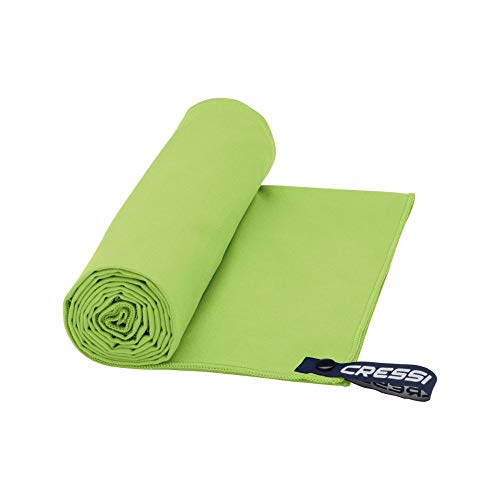 Cressi Microfibre Fast Drying Toalla de Sport, Unisex Adulto, Verde, 60x120cm