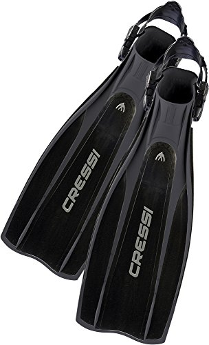 Cressi Pro Light Aletas, Unisex, Negro, M/L