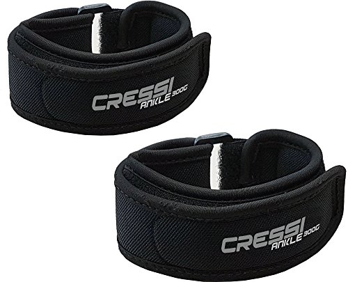 Cressi Ta200001 Tobilleras de Lastre, Unisex Adulto, Negro, Talla Ănica Cressi Ta200001 Tobilleras de Lastre, Unisex Adulto, Negro, Talla Ănica