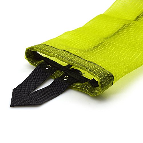 CRIVERS Organizador de Bolsas Hanging Mesh Rubbish, Portavasos Innovador Plegable, Bolsas de plástico Transparente/Dispensador de Bolsas de Basura para Cocina (1pc Amarillo+1pc Negro)