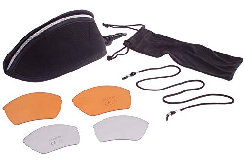 Crivit Design - Gafas de sol deportivas (protección UV, 3 cristales de recambio) Crivit Design - Gafas de sol deportivas (protección UV, 3 cristales de recambio)