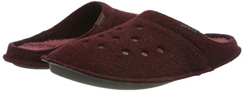 Crocs Classic Slipper, Zapatillas de Estar por casa Unisex Adulto, Rojo, 42/43 EU