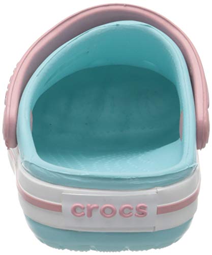 Crocs Crocband Clog Kids, Zuecos Unisex niños, Azul Hielo (Ice Blue/White), 25/26 EU Crocs Crocband Clog Kids, Zuecos Unisex niños, Azul Hielo (Ice Blue/White), 25/26 EU
