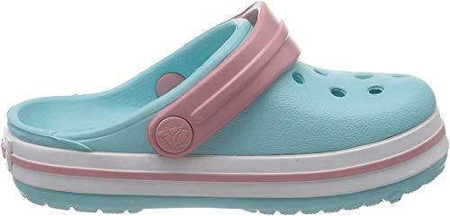 Crocs Crocband Clog Kids, Zuecos Unisex niños, Azul Hielo (Ice Blue/White), 25/26 EU Crocs Crocband Clog Kids, Zuecos Unisex niños, Azul Hielo (Ice Blue/White), 25/26 EU