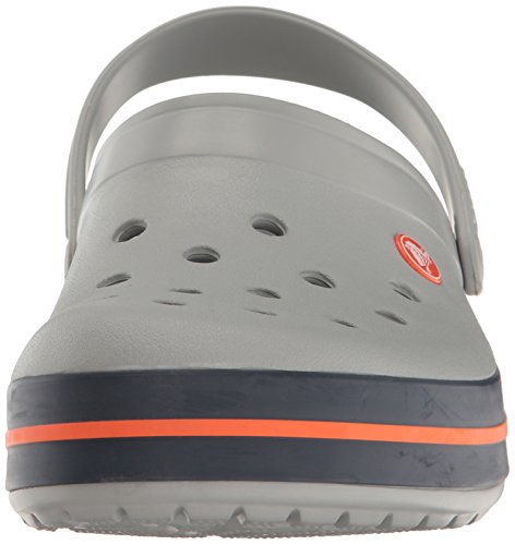 Crocs Crocband U, Zuecos Unisex Adulto, Gris (Light Grey-Navy), 37-38 EU