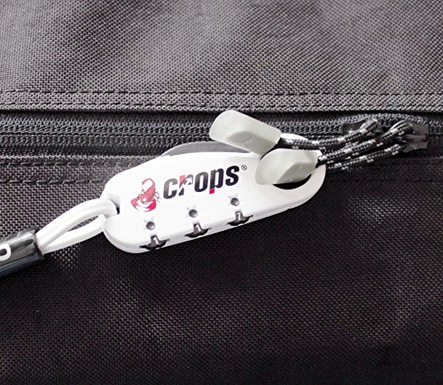 CROPS Pro Q4-Biro Cable Candado - Muy Ligero - Reajustable - Combinación de 3 dígitos - Material con Memoria: Siempre vuelve a su Forma Original - Anti-Robo CROPS Pro Q4-Biro Cable Candado - Muy Ligero - Reajustable - Combinación de 3 dígitos - Material con Memoria: Siempre vuelve a su Forma Original - Anti-Robo