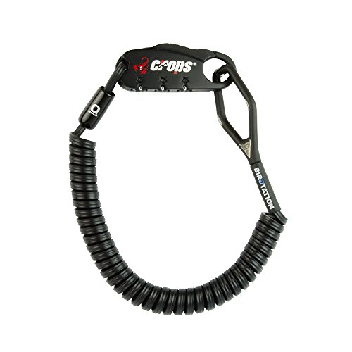 CROPS Pro Q4-Biro Cable Candado - Muy Ligero - Reajustable - Combinación de 3 dígitos - Material con Memoria: Siempre vuelve a su Forma Original - Anti-Robo CROPS Pro Q4-Biro Cable Candado - Muy Ligero - Reajustable - Combinación de 3 dígitos - Material con Memoria: Siempre vuelve a su Forma Original - Anti-Robo