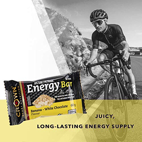 Crown Sport Nutrition Barritas Energéticas - Ciclismo Running Deporte Entreno Larga Duración Carbohidratos lento y rápido 10 unidades Crown Sport Nutrition Barritas Energéticas - Ciclismo Running Deporte Entreno Larga Duración Carbohidratos lento y rápido 10 unidades
