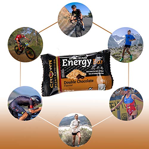 Crown Sport Nutrition Barritas Energéticas - Ciclismo Running Deporte Entreno Larga Duración Carbohidratos lento y rápido 10 unidades