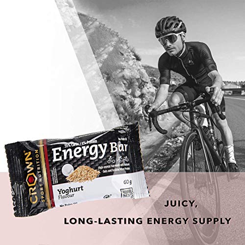 Crown Sport Nutrition Barritas Energéticas - Ciclismo Running Deporte Entreno Larga Duración Carbohidratos lento y rápido 10 unidades