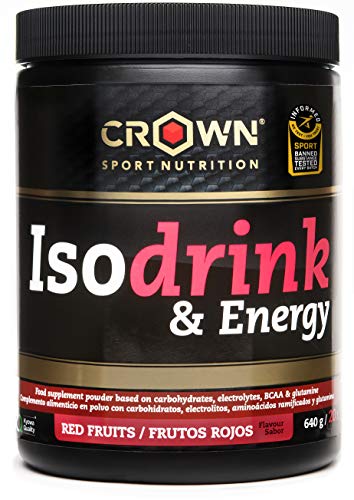 Crown Sport Nutrition Bebida Isotónica - Isotónico en polvo con carbohidratos, sales y aminoácidos. Certificación antidoping Informed Sport