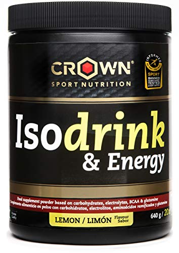 Crown Sport Nutrition Bebida Isotónica - Isotónico en polvo con carbohidratos, sales y aminoácidos. Certificación antidoping Informed Sport