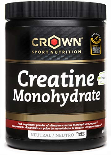 Crown Sport Nutrition Creatina Monohidrato Creapure con certificado antidoping Informed Sport, Suplemento para Deportistas, Polvo sabor Neutro - 300 g Crown Sport Nutrition Creatina Monohidrato Creapure con certificado antidoping Informed Sport, Suplemento para Deportistas, Polvo sabor Neutro - 300 g