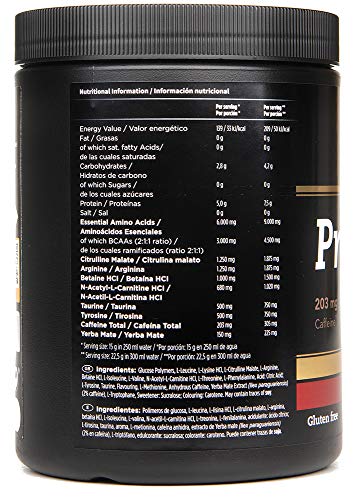 Crown Sport Nutrition Pre Entreno - Preworkout con Óxido Nítrico Taurina Tirosina Betaina Acetil L-Carnitina Cafeína Yerba Mate pre-entreno pre-workout lcarnitina Crown Sport Nutrition Pre Entreno - Preworkout con Óxido Nítrico Taurina Tirosina Betaina Acetil L-Carnitina Cafeína Yerba Mate pre-entreno pre-workout lcarnitina