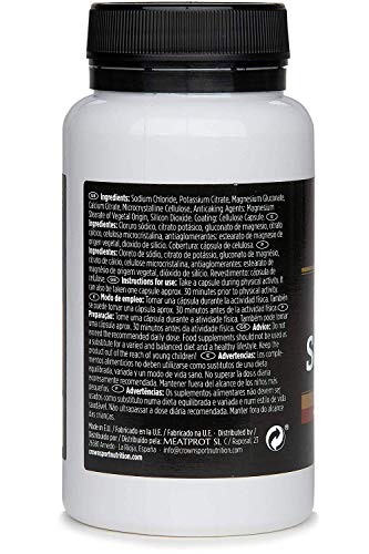 Crown Sport Nutrition Salt Caps - 60 Capsulas de sales minerales deporte electrolitos vegan recuperador pastillas hidratacion isotonico isotonica Crown Sport Nutrition Salt Caps - 60 Capsulas de sales minerales deporte electrolitos vegan recuperador pastillas hidratacion isotonico isotonica