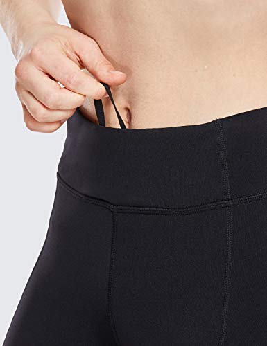 CRZ YOGA Mujer Compression 7/8 Leggings Deportes Running Fitness Pantalon con Bolsillos-63cm Negro 25'' R421 36 CRZ YOGA Mujer Compression 7/8 Leggings Deportes Running Fitness Pantalon con Bolsillos-63cm Negro 25'' R421 36