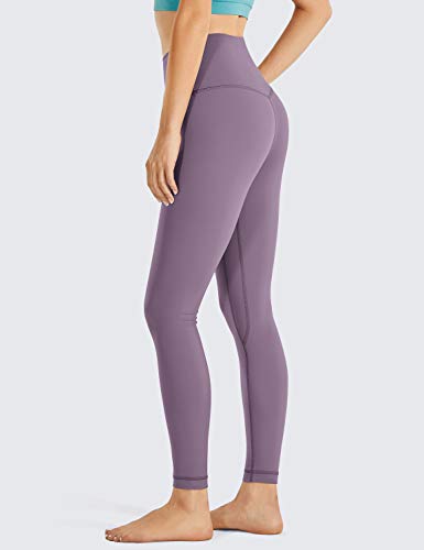 CRZ YOGA Mujer Deportivos Leggings Mallas Fitness Pantalones de Cintura Alta -63cm Matt Purple 36