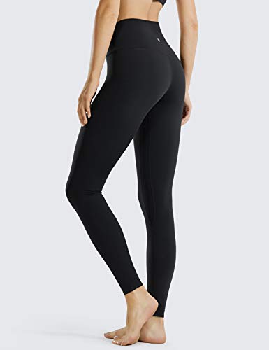 CRZ YOGA Mujer Deportivos Leggings Mallas Fitness Pantalones de Cintura Alta -63cm Negro 36