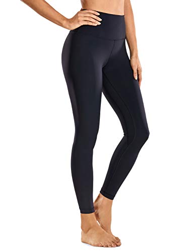 CRZ YOGA Mujer Deportivos Leggings Mallas Fitness Pantalones de Cintura Alta -63cm Negro 36
