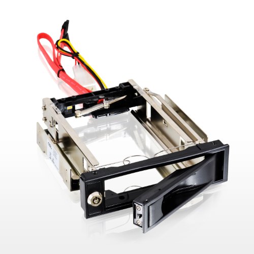 CSL - Caja extraíble 3,5 Pulgadas SATA Mobile Rack - Caja para Disco Duro SATA I II III HDD en bahía de Disco de 5,25 Pulgadas - hasta 6.0 GBit s - Kit Anti-vibración - con Cierre de Seguridad CSL - Caja extraíble 3,5 Pulgadas SATA Mobile Rack - Caja para Disco Duro SATA I II III HDD en bahía de Disco de 5,25 Pulgadas - hasta 6.0 GBit s - Kit Anti-vibración - con Cierre de Seguridad