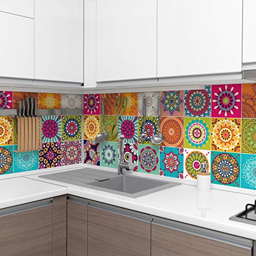 Cuadros de Cemento Adhesiva Pared – Azulejos – 20 x 20 cm – 60 Piezas Cuadros de Cemento Adhesiva Pared – Azulejos – 20 x 20 cm – 60 Piezas