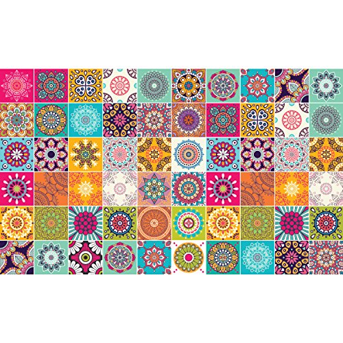 Cuadros de Cemento Adhesiva Pared – Azulejos – 20 x 20 cm – 60 Piezas Cuadros de Cemento Adhesiva Pared – Azulejos – 20 x 20 cm – 60 Piezas