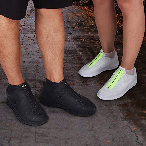 Cubierta del Zapato, Funda de Silicona para Zapatos con Suela Antideslizante y Diseño de Cremallera, Funda de Zapato Reutilizable & Impermeable para Días de Lluvia y Nieve (XL (43--47), Transparente) Cubierta del Zapato, Funda de Silicona para Zapatos con Suela Antideslizante y Diseño de Cremallera, Funda de Zapato Reutilizable & Impermeable para Días de Lluvia y Nieve (XL (43--47), Transparente)