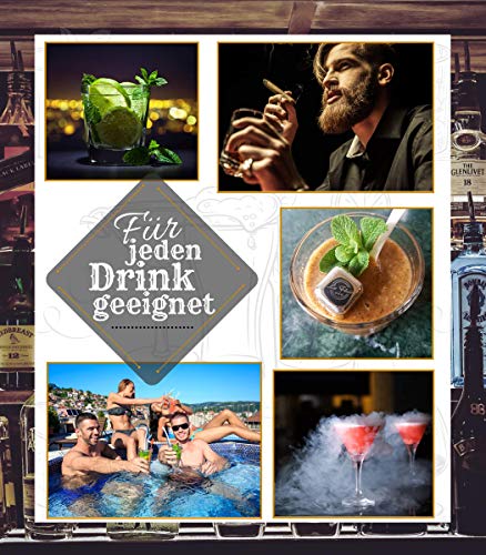 Cubitos de hielo para whisky de acero inoxidable - Vino - Cócteles - Batidos - Bol para hielo - Bebidas - Vodka - Ron - 8 cubitos reutilizables para whisky en una caja de plástico Cubitos de hielo para whisky de acero inoxidable - Vino - Cócteles - Batidos - Bol para hielo - Bebidas - Vodka - Ron - 8 cubitos reutilizables para whisky en una caja de plástico